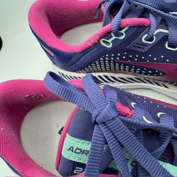 Brooks Women's Adrenaline GTS 22 Purple and Pink Sneakers Size 10 - Picture 5 of 7